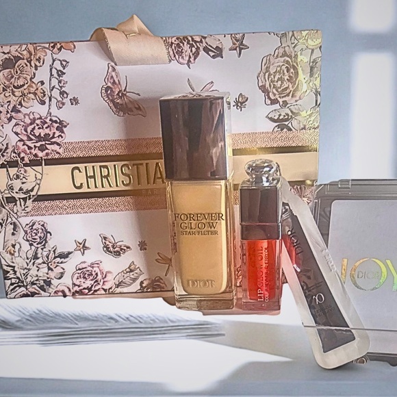 Dior Other - Dior Makeup Set with Gold and Red Accents
